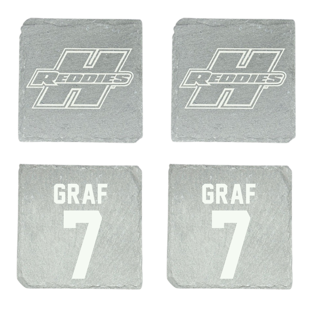 Henderson State University Baseball Stone Coaster (4 Pack)  - #7 Ty Graf