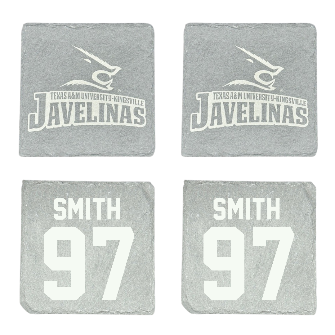 Texas A&M University-Kingsville Football Stone Coaster (4 Pack)  - #97 Victor Smith