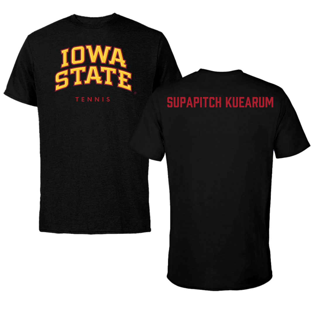 Iowa State University Tennis Black Tee - Anna Supapitch Kuearum