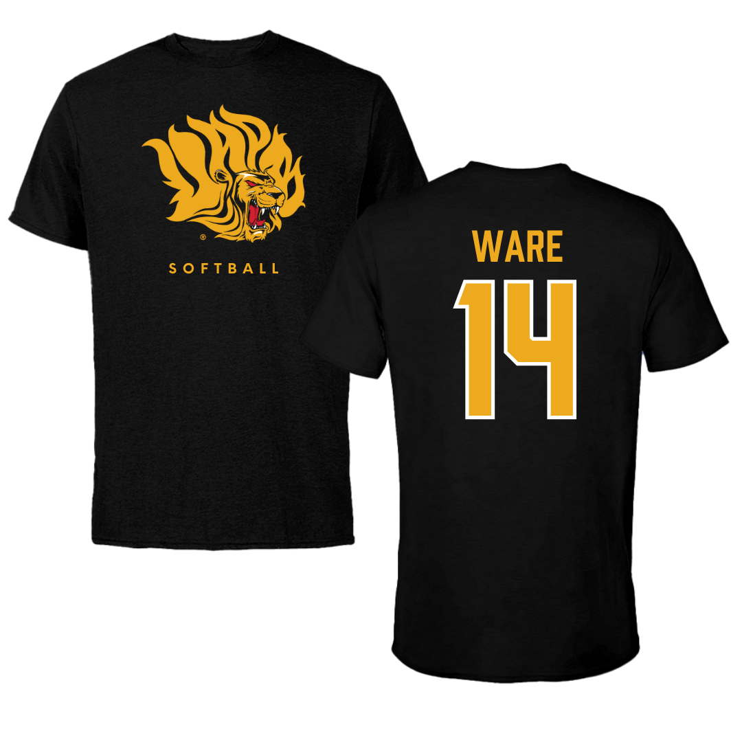 University of Arkansas-Pine Bluff Softball Black Performance Tee - #14 Naiyestlie Ware