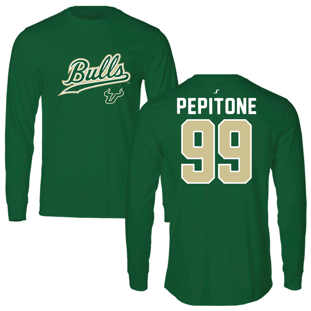 University of South Florida Softball Green General Long Sleeve - #99 Alicea Pepitone