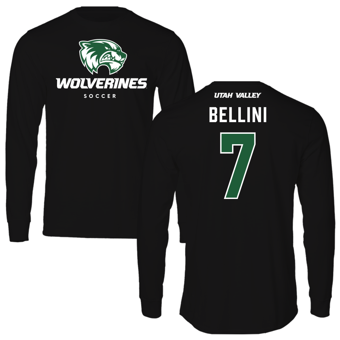 Utah Valley University Soccer Black Long Sleeve - #7 Kendi Bellini