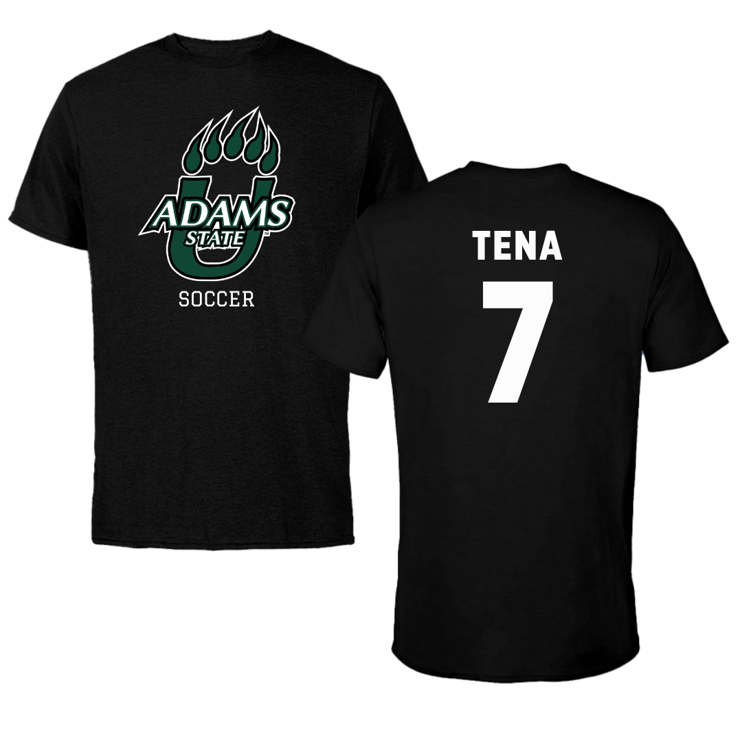 Adams State University Soccer Black State Tee - #7 Colette Tena