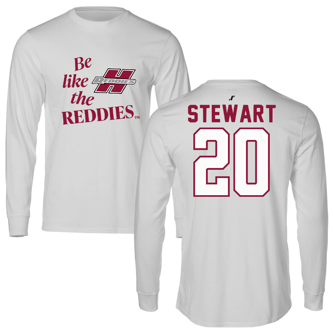 Henderson State University Basketball Light Gray Be Like Us Performance Long Sleeve - #20 KJ Stewart