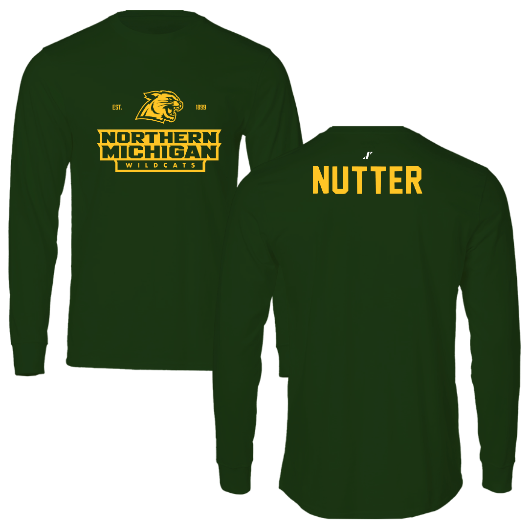 Northern Michigan University Greco-Roman Wrestling Forest Green General Long Sleeve - Aidan Nutter