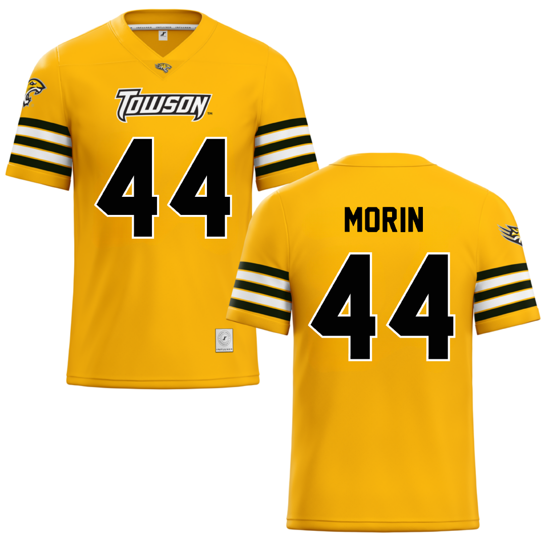 Towson University Gold Lacrosse Jersey - #44 Sam Morin