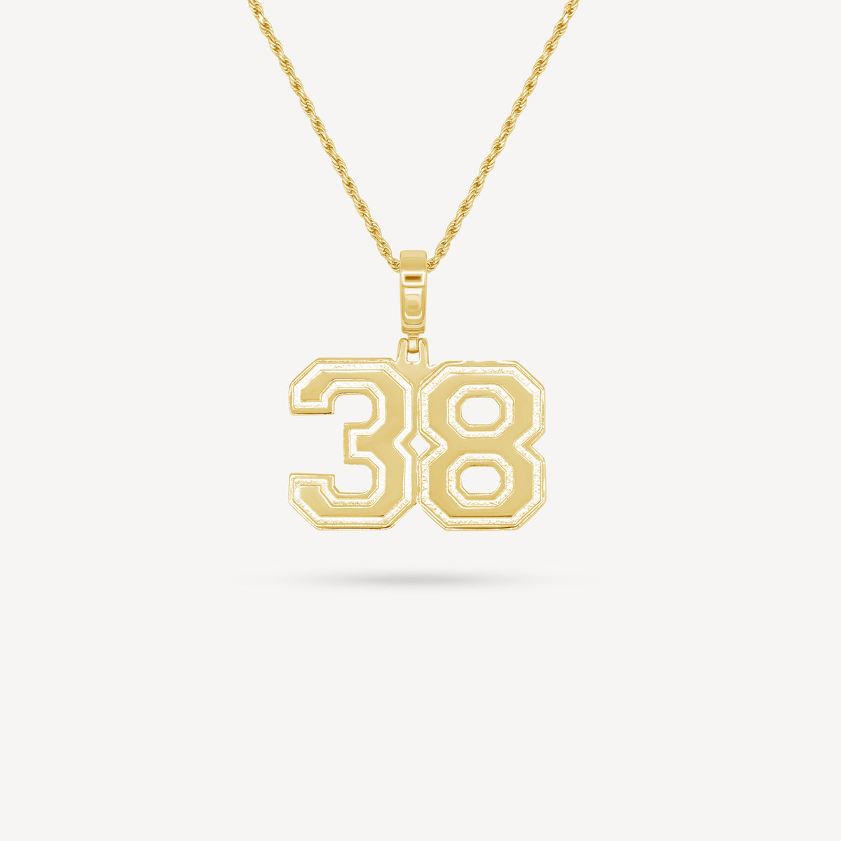 Gold Presidents Pendant and Chain - #38 Jeremiah Williams