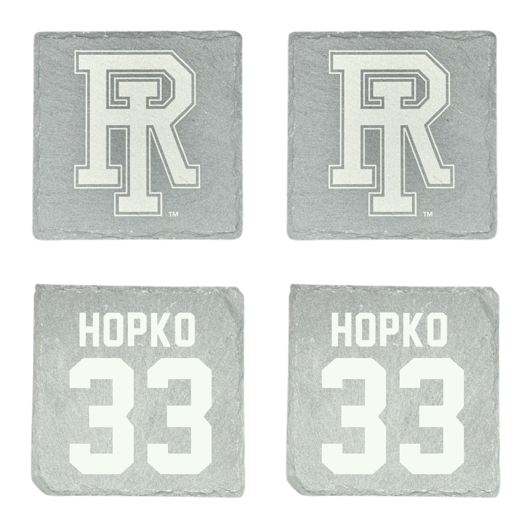 University of Rhode Island Baseball Stone Coaster (4 Pack)  - #33 Jack Hopko