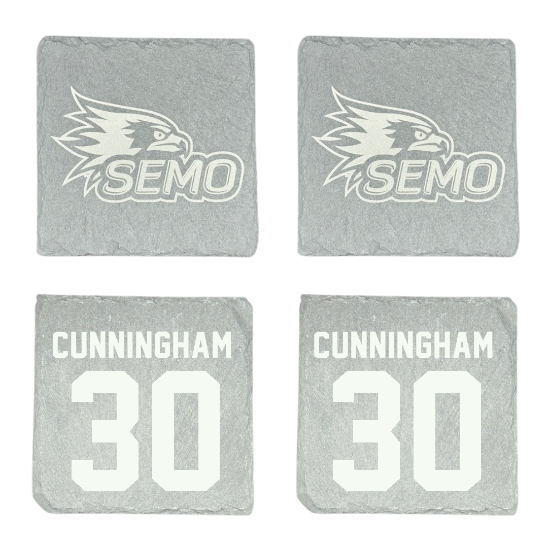 Southeast Missouri State University Football Stone Coaster (4 Pack)  - #30 Judd Cunningham