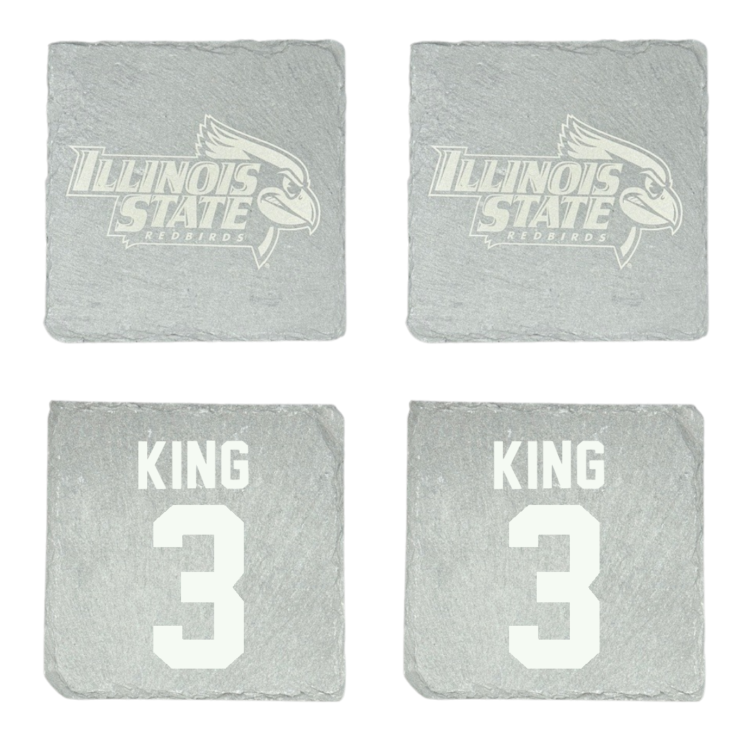 Illinois State University Football Stone Coaster (4 Pack)  - #3 Mason King