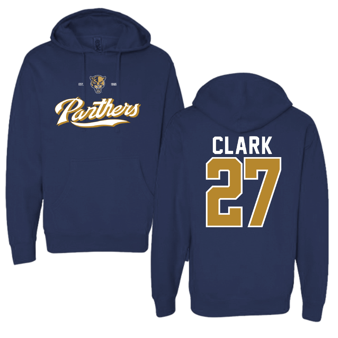 Florida International University Football Navy General Hoodie - #27 Mister Clark