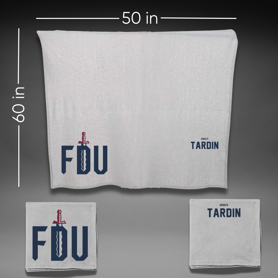Fairleigh Dickinson University-Metropolitan Campus Tennis Gray Blanket - Fernando Tardin
