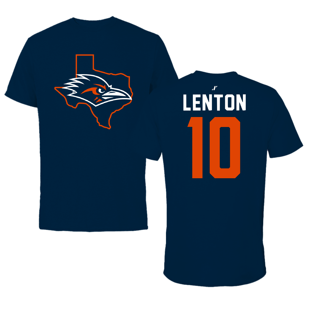 University of Texas at San Antonio Softball Navy State Tee - #10 Madison Lenton