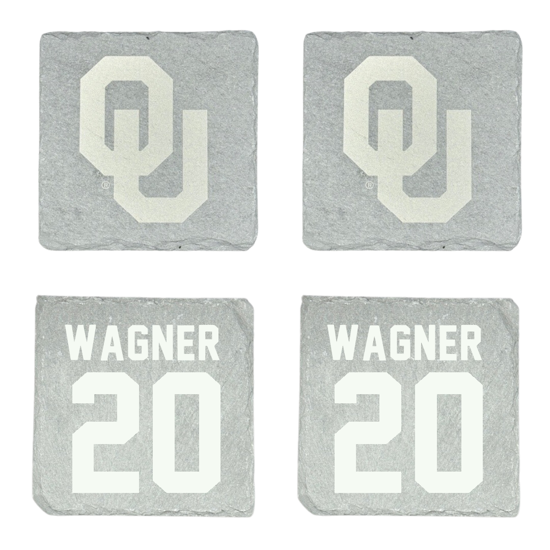 University of Oklahoma Soccer Stone Coaster (4 Pack)  - #20 Chelsea Wagner