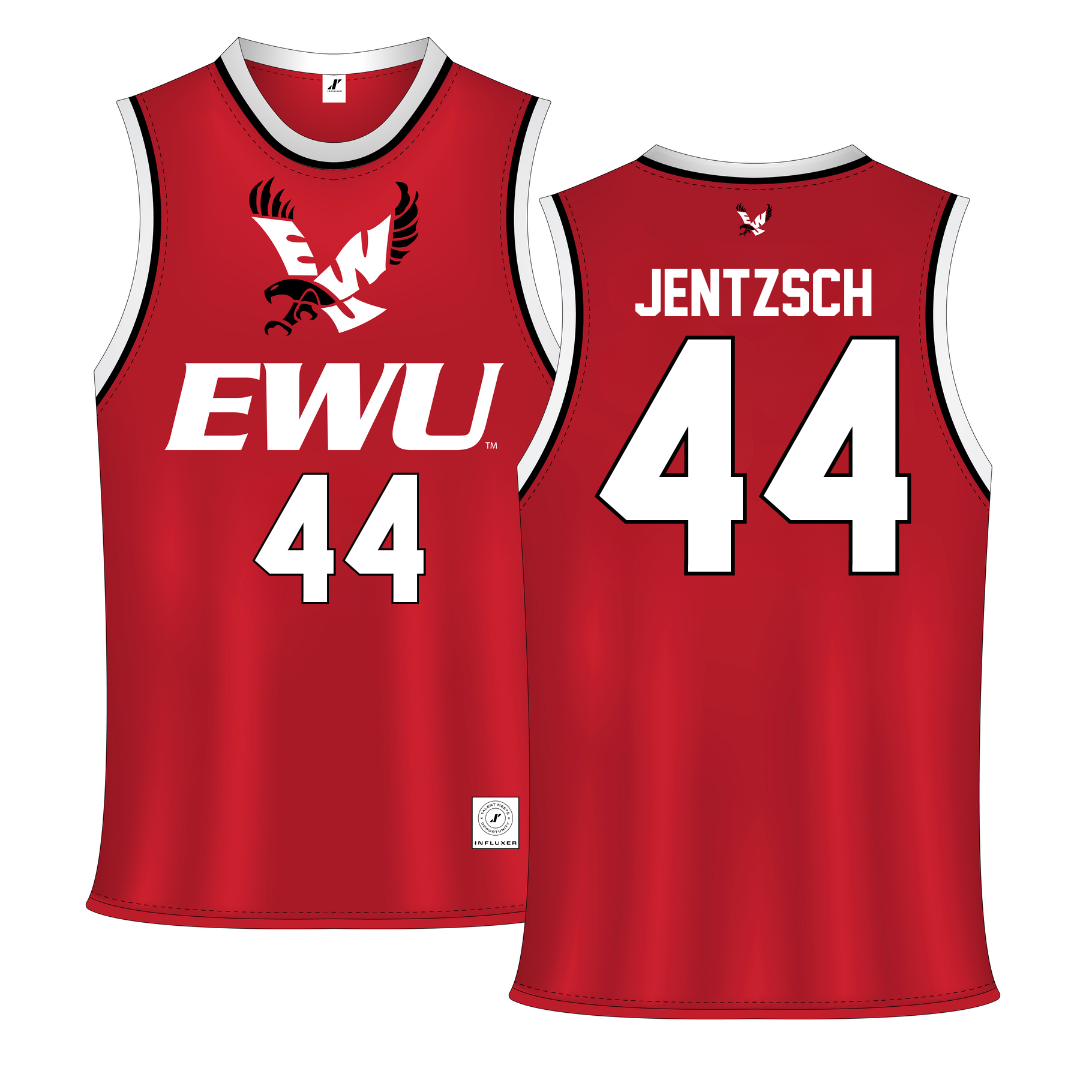 Eastern Washington University Red Basketball Jersey - #44 Camille Jentzsch