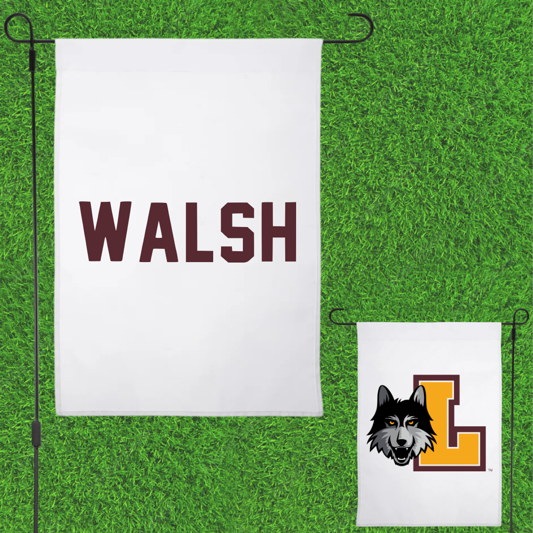 Loyola University-Chicago Golf White Garden Flag - Zach Walsh