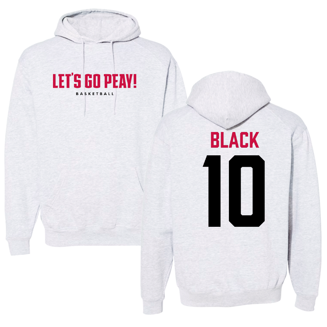 Austin Peay State University Basketball Gray Hoodie - #10 Harrison Black
