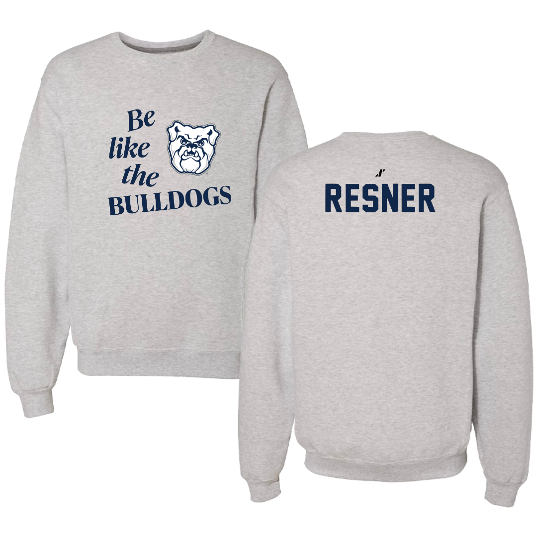 Butler University Swimming & Diving Light Gray Be Like Us Crewneck - Sophia Resner