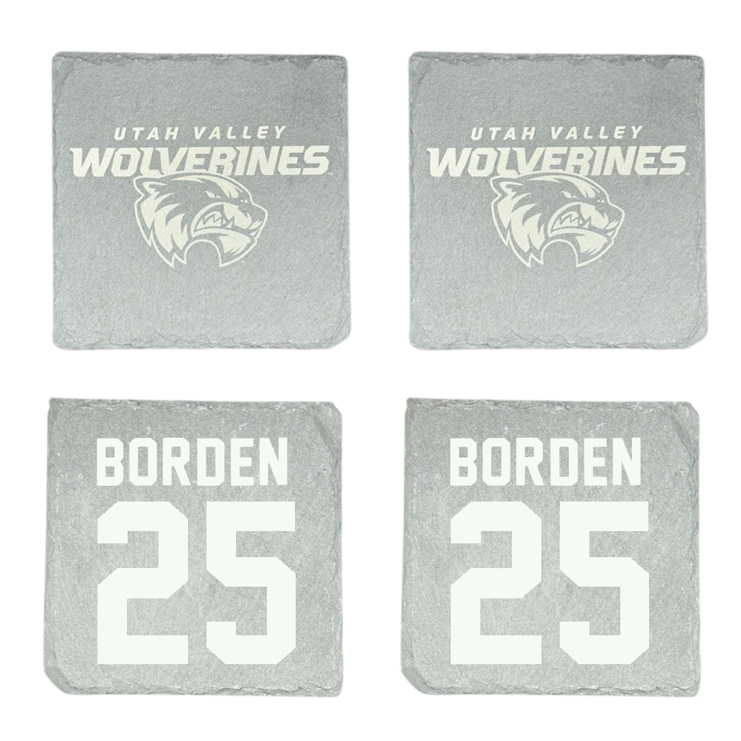 Utah Valley University Soccer Stone Coaster (4 Pack)  - #25 Jack Borden