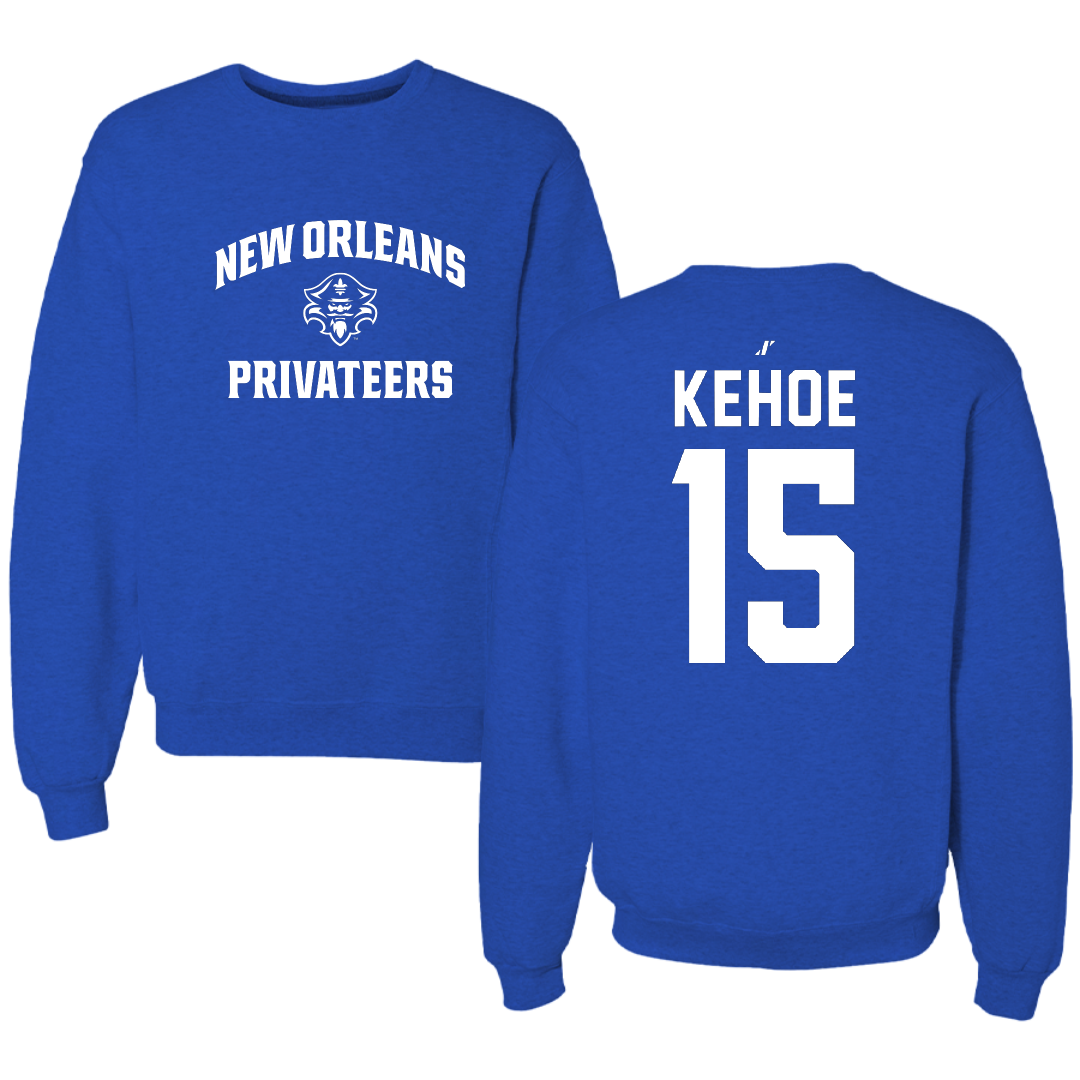 University of New Orleans Volleyball Blue General Crewneck - #15 Molly Kehoe
