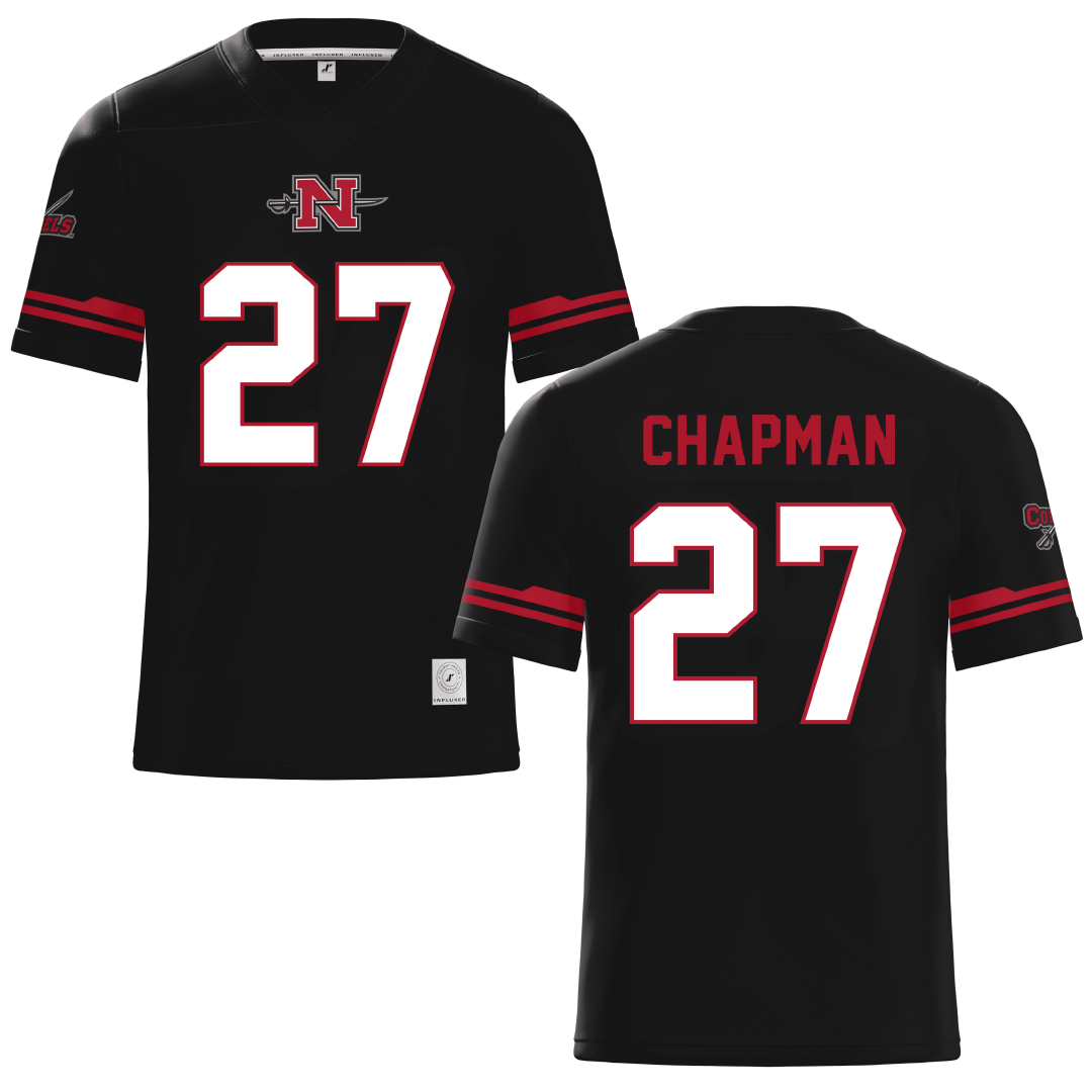 Nicholls State University Black Football Jersey - #27 Gil Chapman