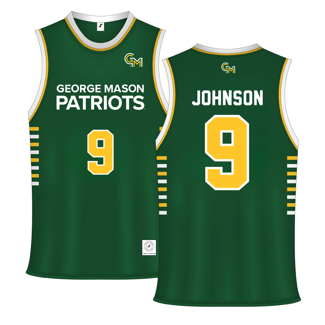 George Mason University Green Patriots Basketball Jersey - #9 Kam Johnson