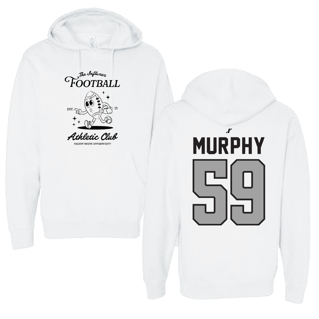 Football White Influxer Athletic Club Hoodie - #59 Jack Murphy