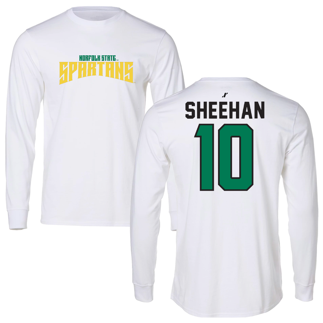 Norfolk State University Softball White Classic Long Sleeve - #10 Lauren Sheehan