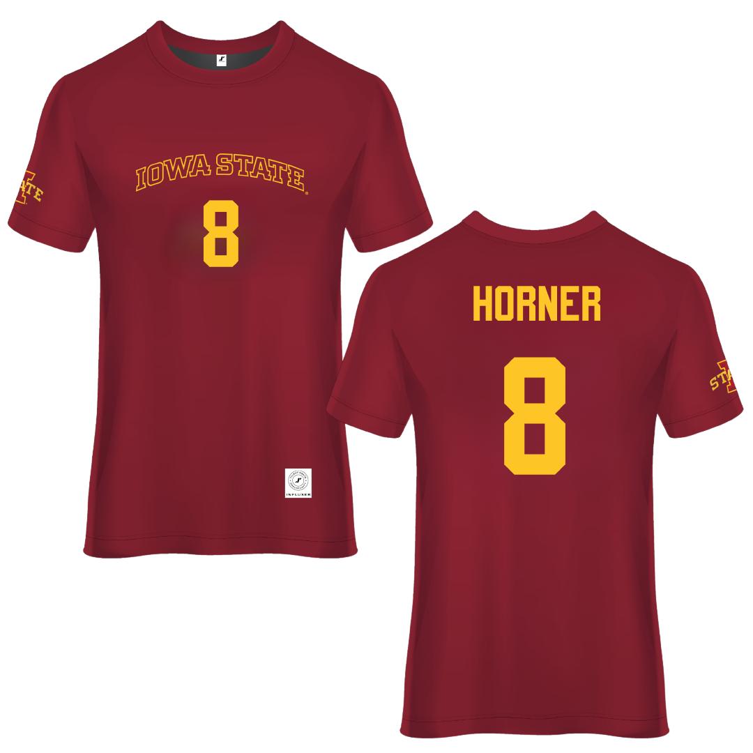 Iowa State University Cardinal Soccer Jersey - #8 Avery Horner