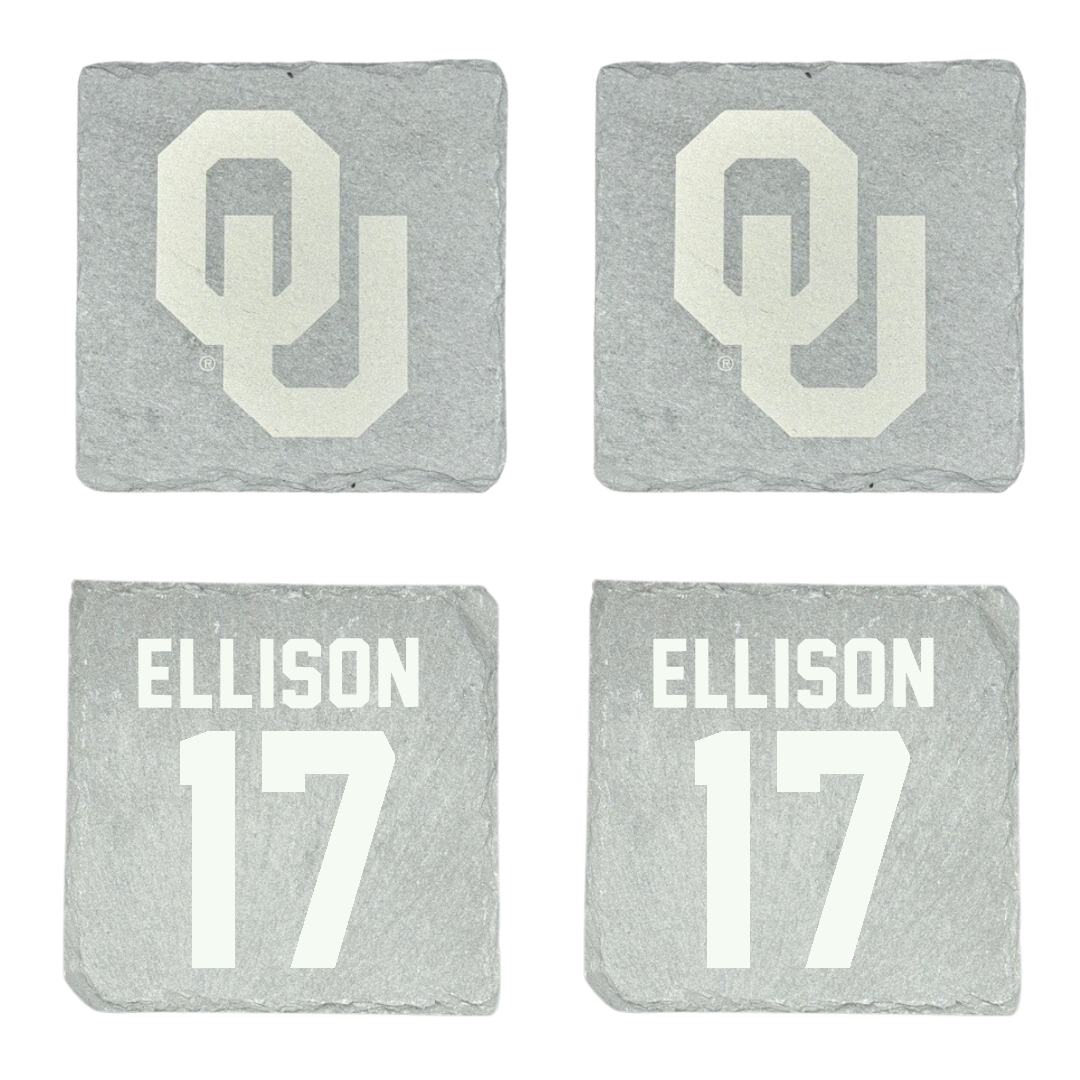 University of Oklahoma Volleyball Stone Coaster (4 Pack)  - #17 Daleigh Ellison