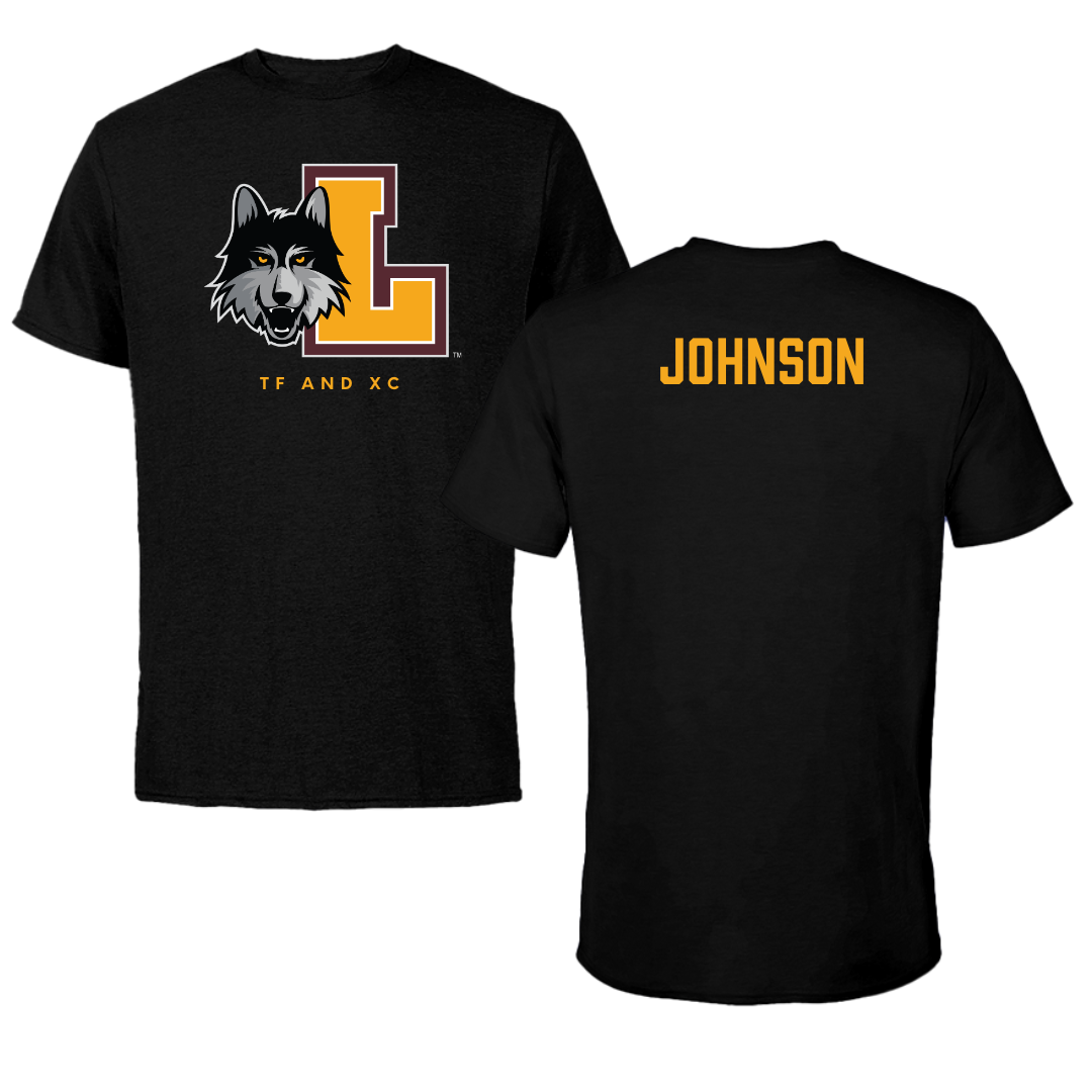 Loyola University-Chicago TF and XC Black Mascot Performance Tee - Jayla Johnson