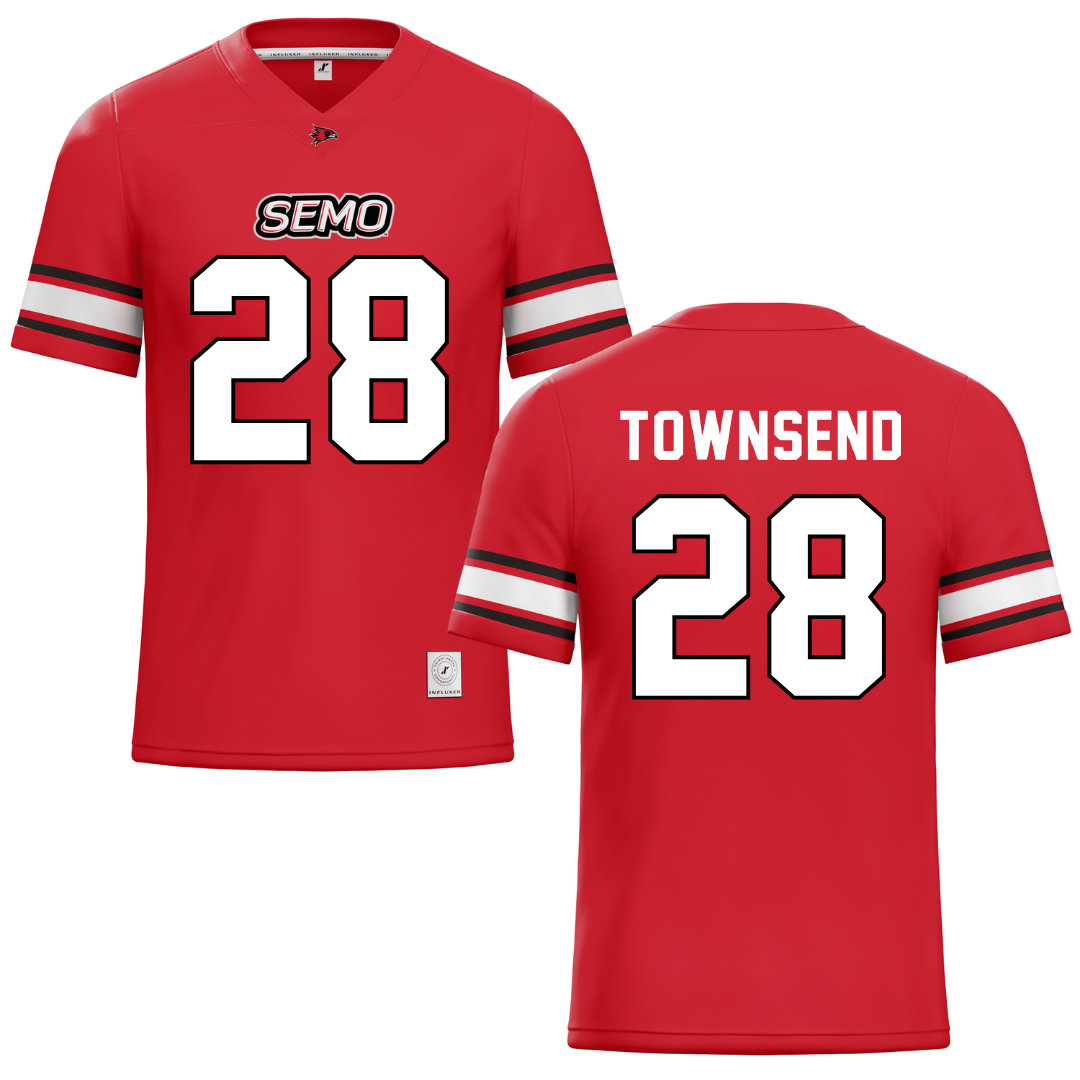 Southeast Missouri State University Red Football Jersey - #28 Amare Townsend