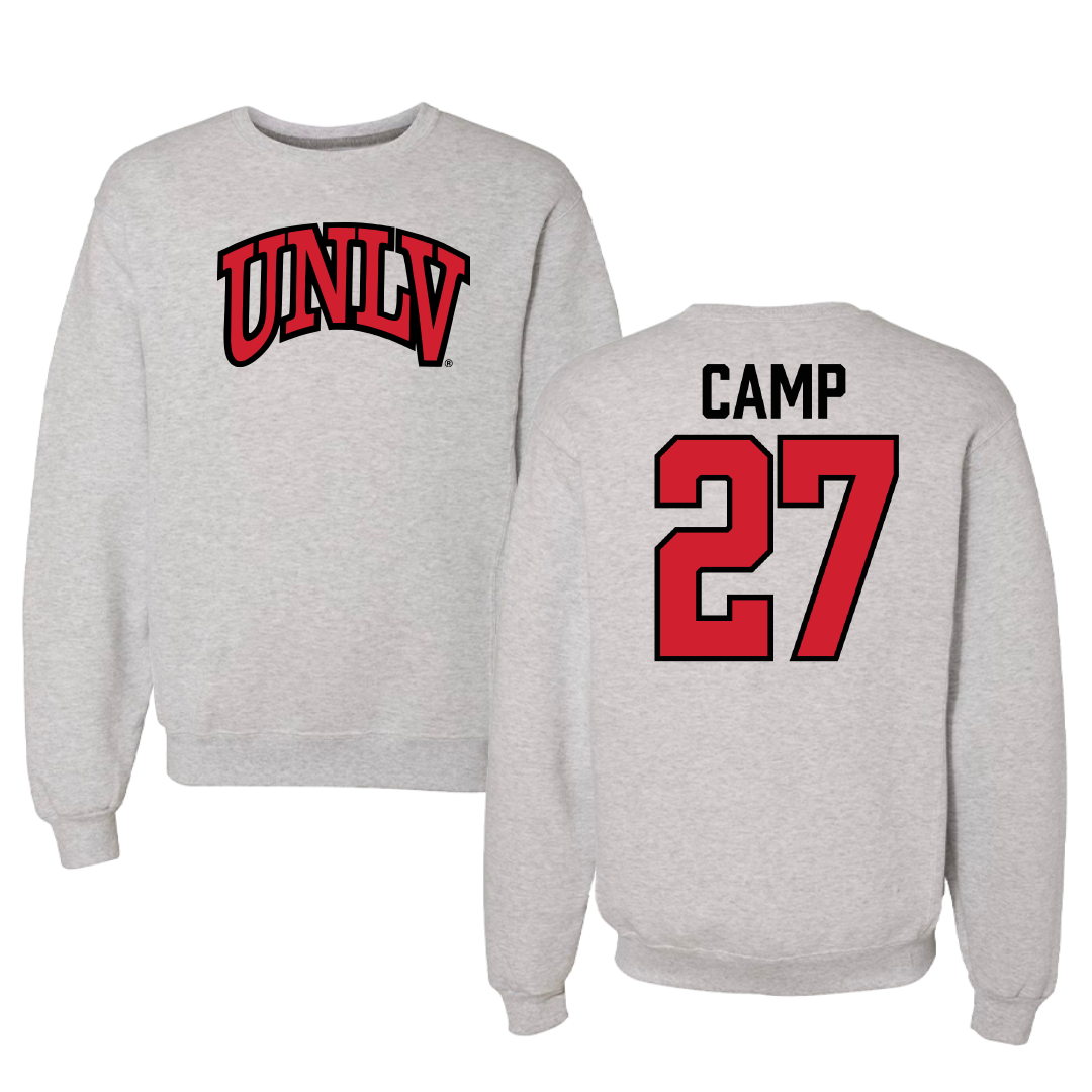 University of Nevada-Las Vegas Soccer Gray Crewneck - #27 Kylie Camp