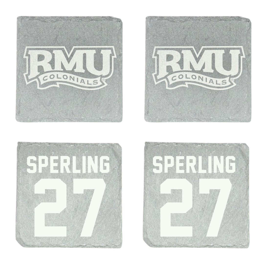 Robert Morris University Ice Hockey Stone Coaster (4 Pack)  - #27 Chace Sperling