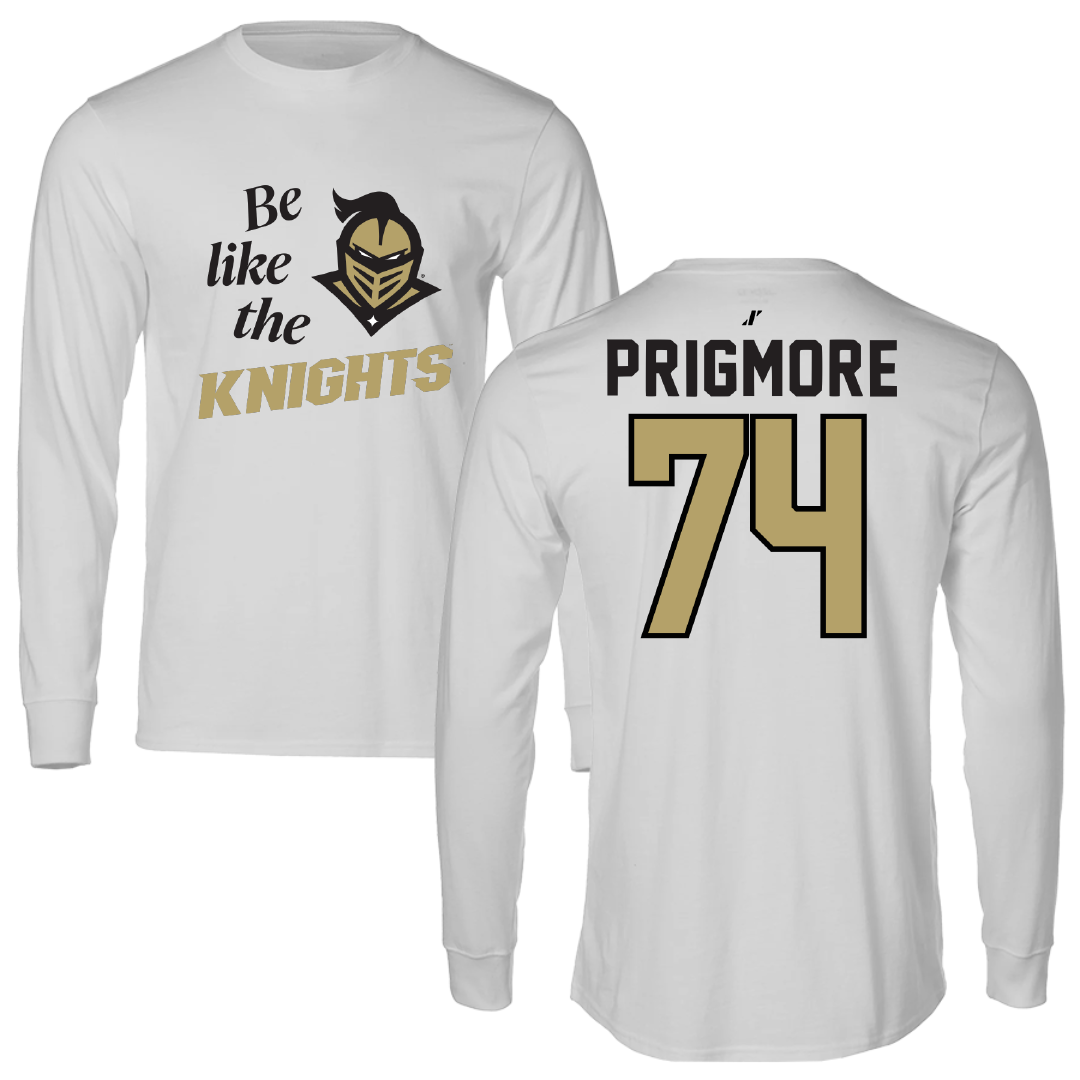 University of Central Florida Football Light Gray Be Like Us Long Sleeve - #74 Matthew Prigmore