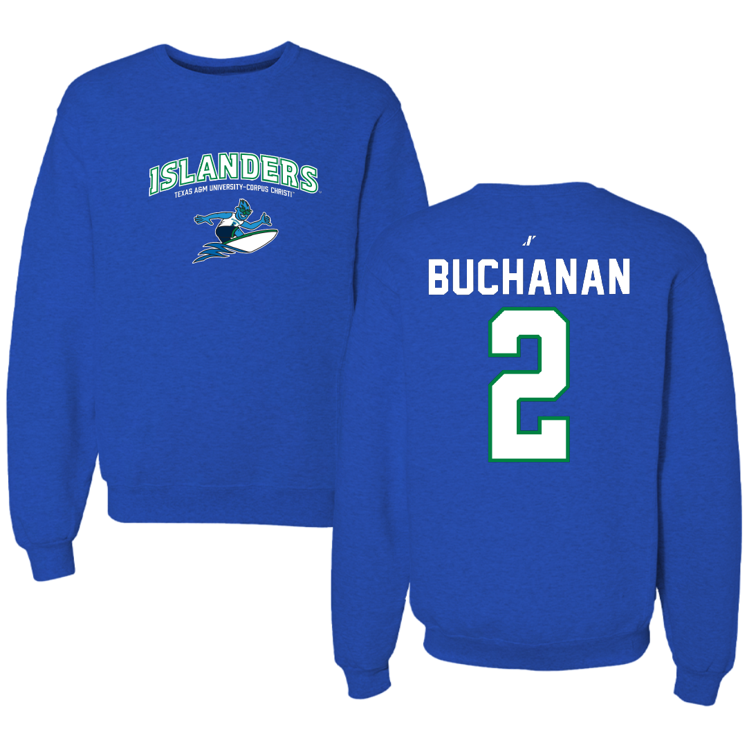Texas A&M University-Corpus Christi Volleyball Blue General Crewneck - #2 Kenna Buchanan