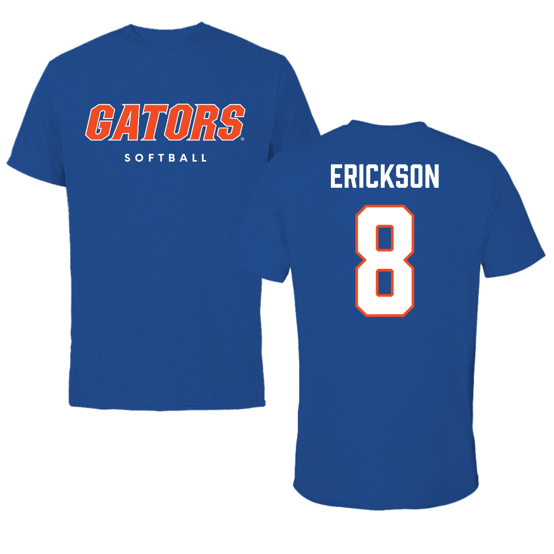 University of Florida Softball True Royal Performance Tee - #8 Jocelyn Erickson