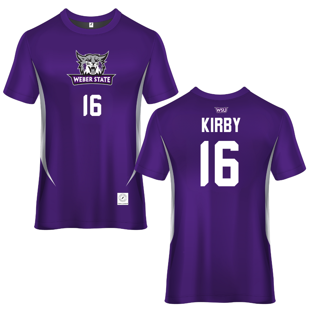 Weber State University Purple Soccer Jersey - #16 Grace Kirby