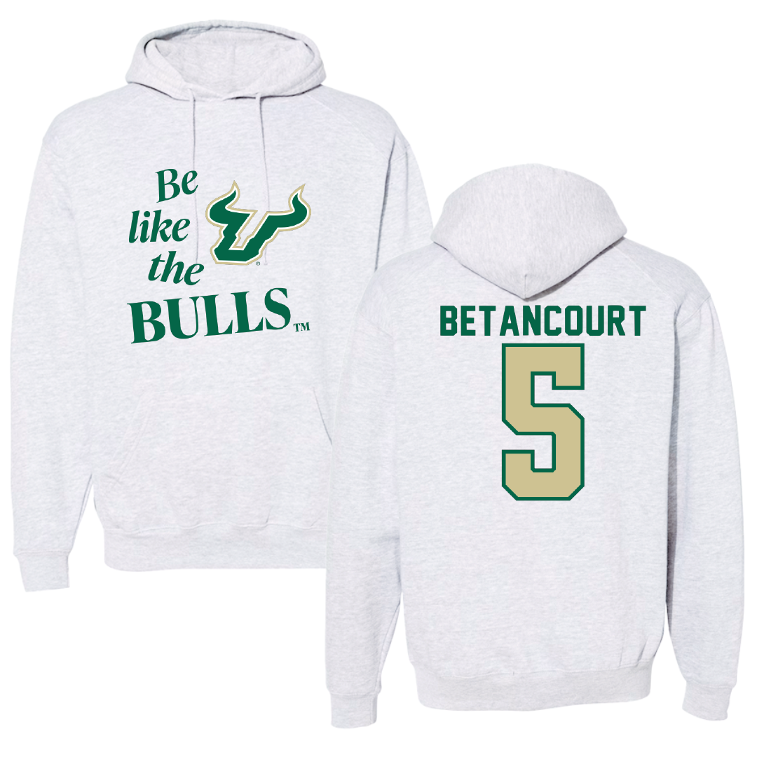 University of South Florida Baseball Light Gray Be Like Us Hoodie - #5 Rafael Betancourt