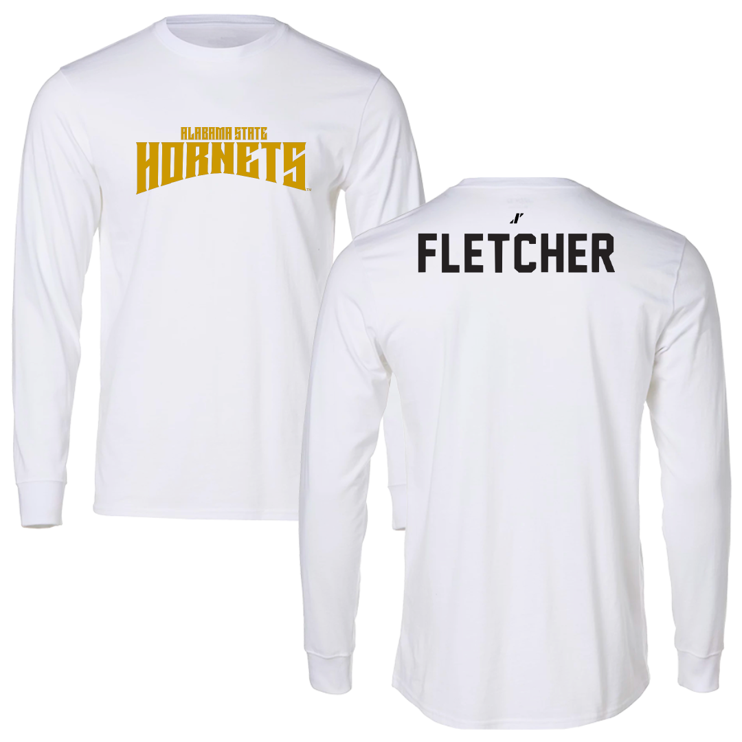 Alabama State University Golf White Classic Performance Long Sleeve - Carmen Fletcher