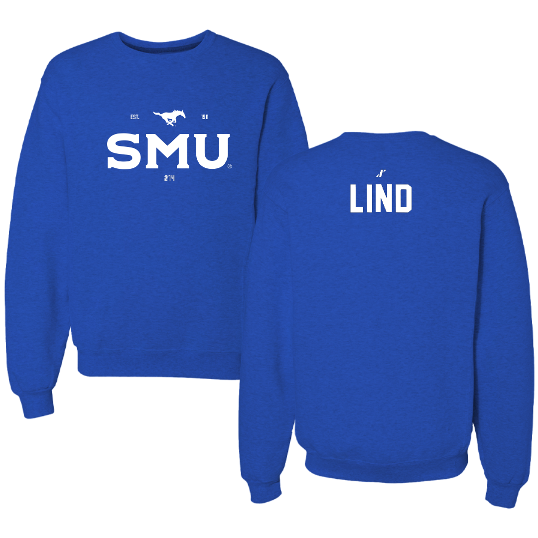 Southern Methodist University Swimming & Diving Blue General Crewneck - Olivia Lind