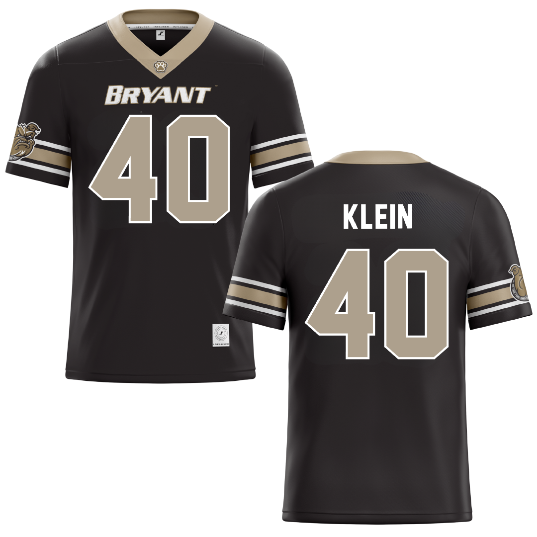 Bryant University Black Lacrosse Jersey - #40 Sam Klein