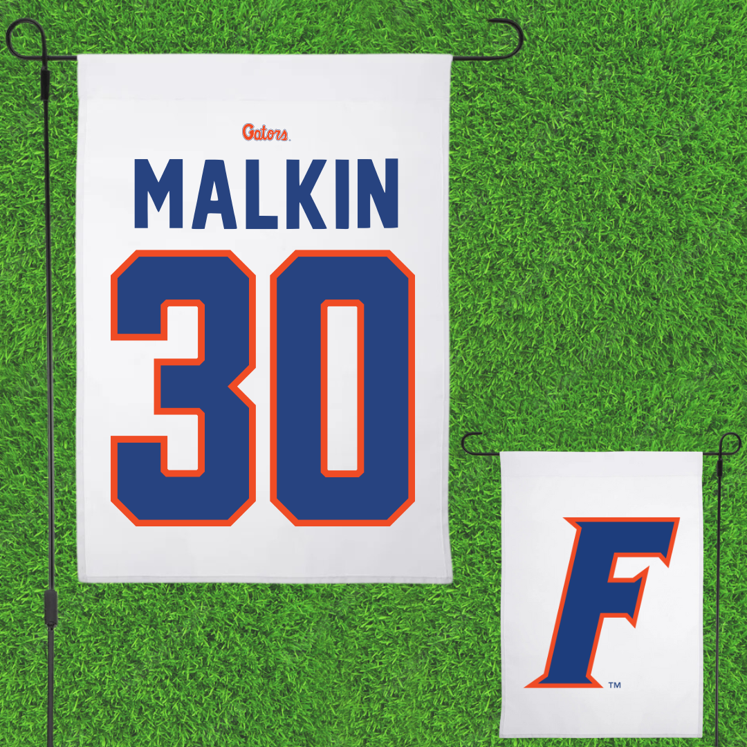 University of Florida Soccer White Garden Flag - #30 Amelia Malkin