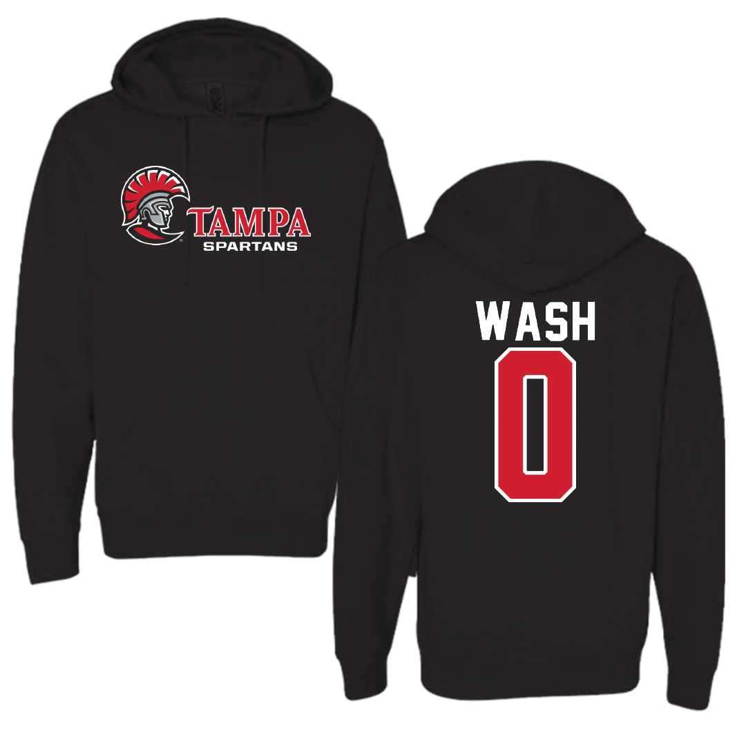 University of Tampa Baseball Black Hoodie - #0 Logan Wash