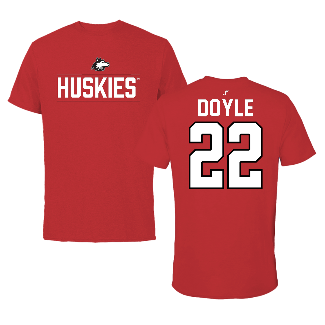 Northern Illinois University Basketball Red General Performance Tee - #22 Alecia Doyle