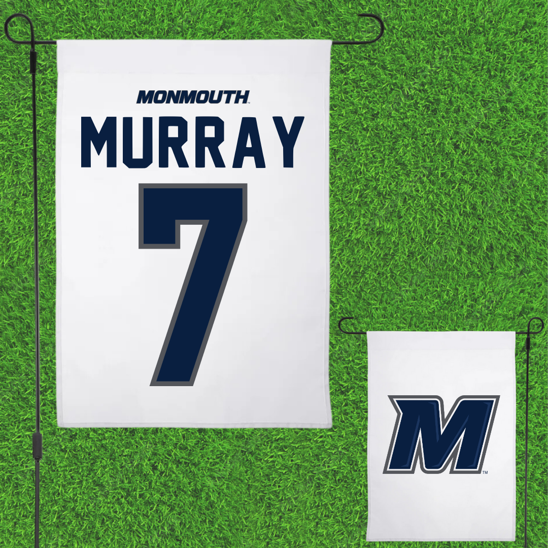 Monmouth University Basketball White Garden Flag - #7 Isabella Murray