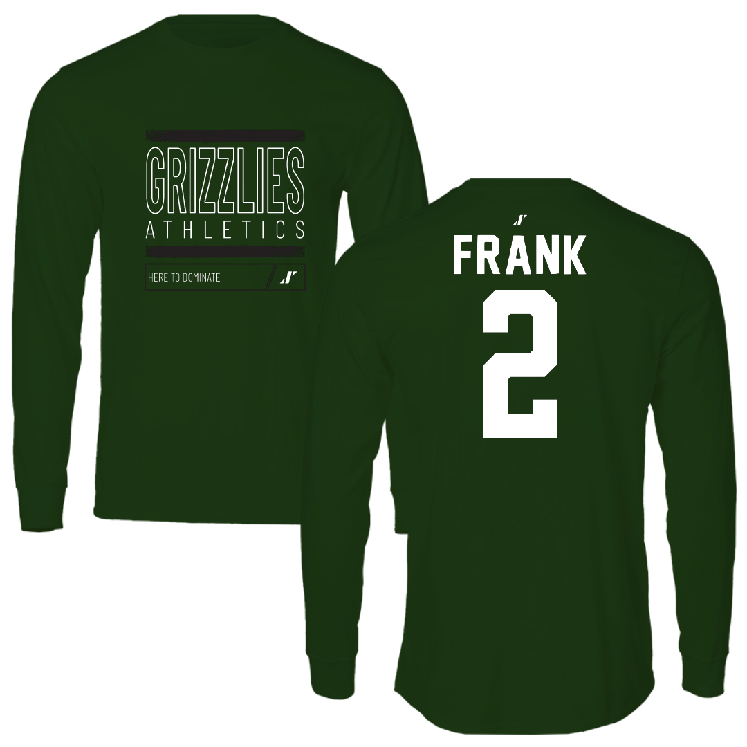 Adams State University Basketball Forest Green Dominate Performance Long Sleeve - #2 Harrison Frank