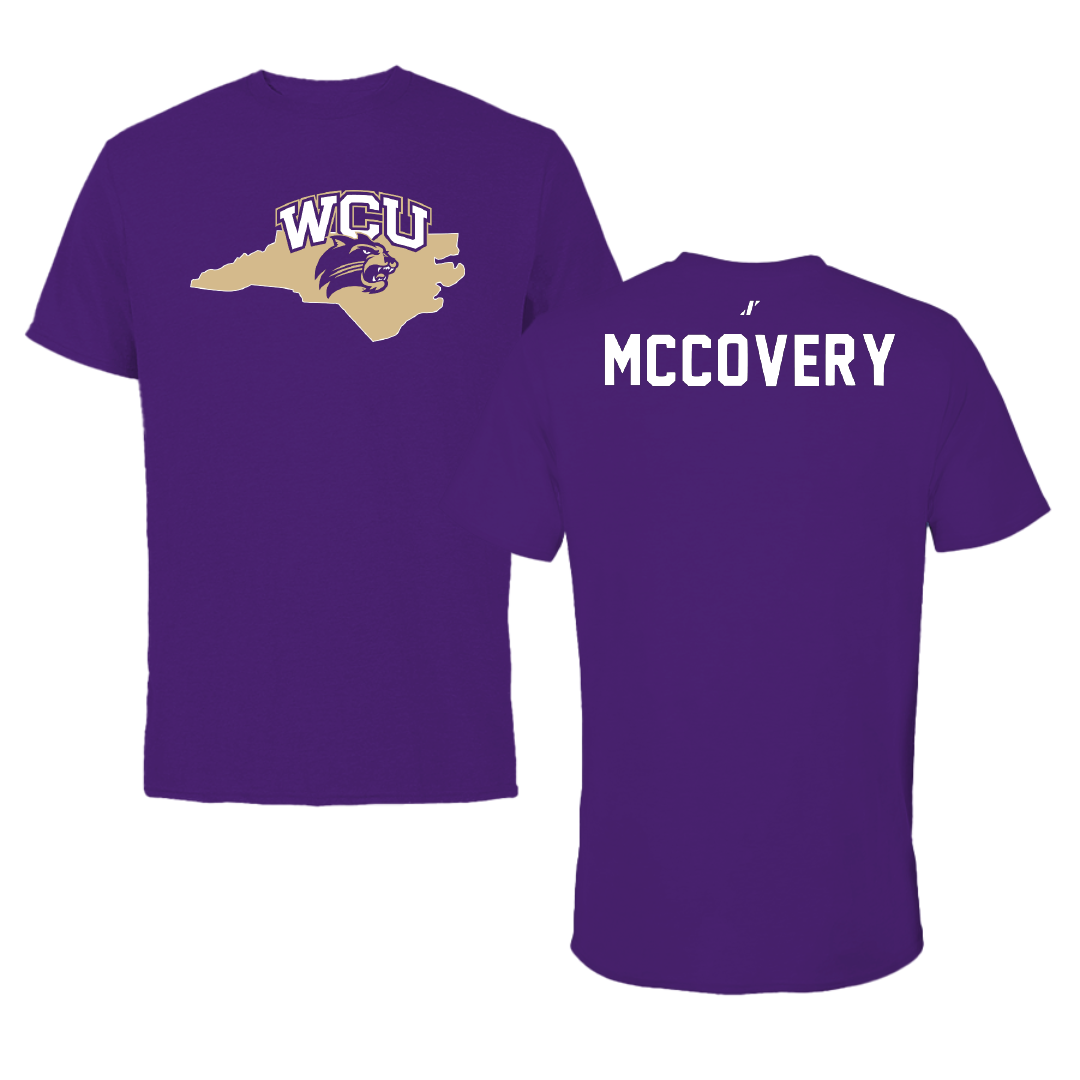 Western Carolina University TF and XC Purple State Performance Tee - Langston McCovery