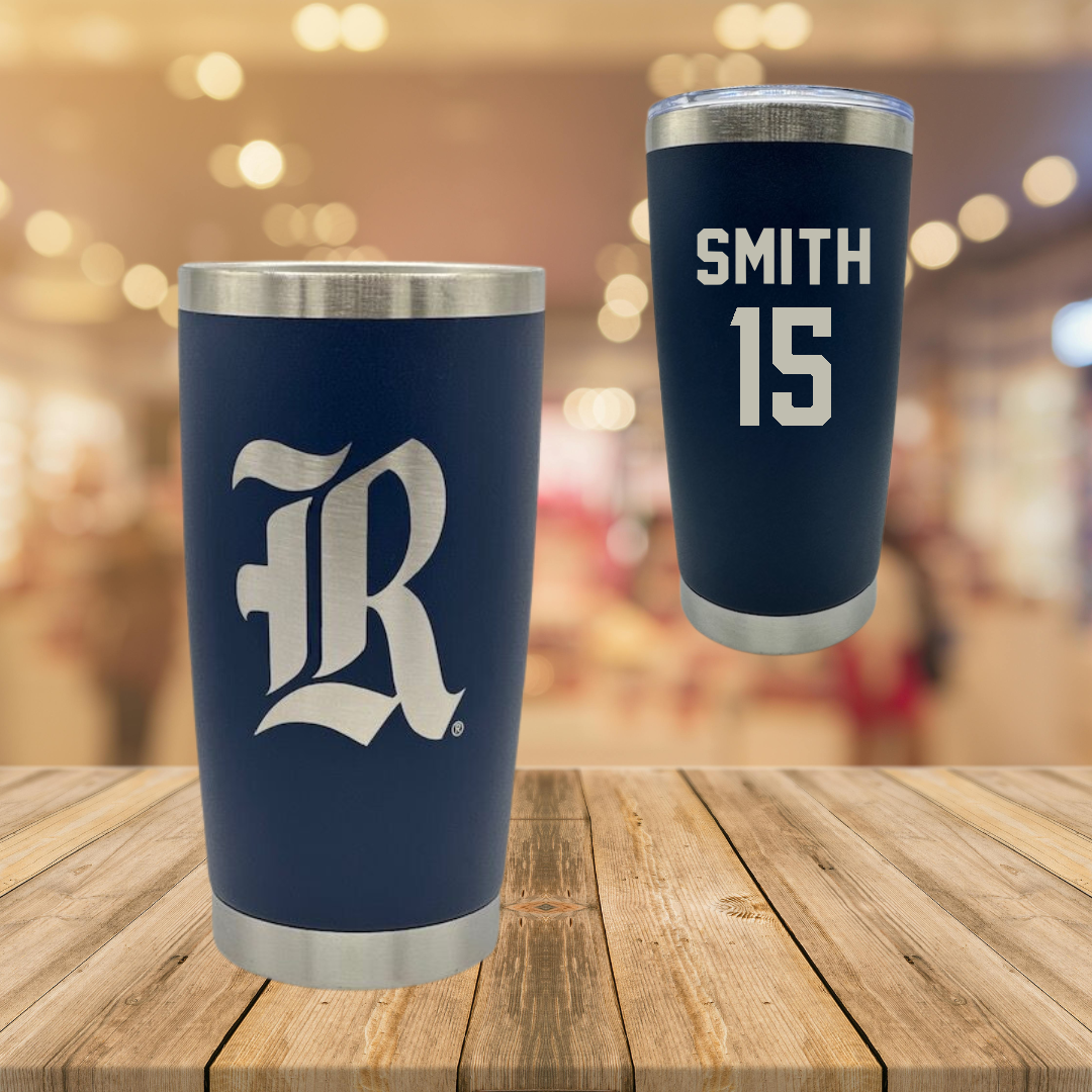 Rice University Baseball Navy Stainless Steel Tumbler - #15 Luke Smith