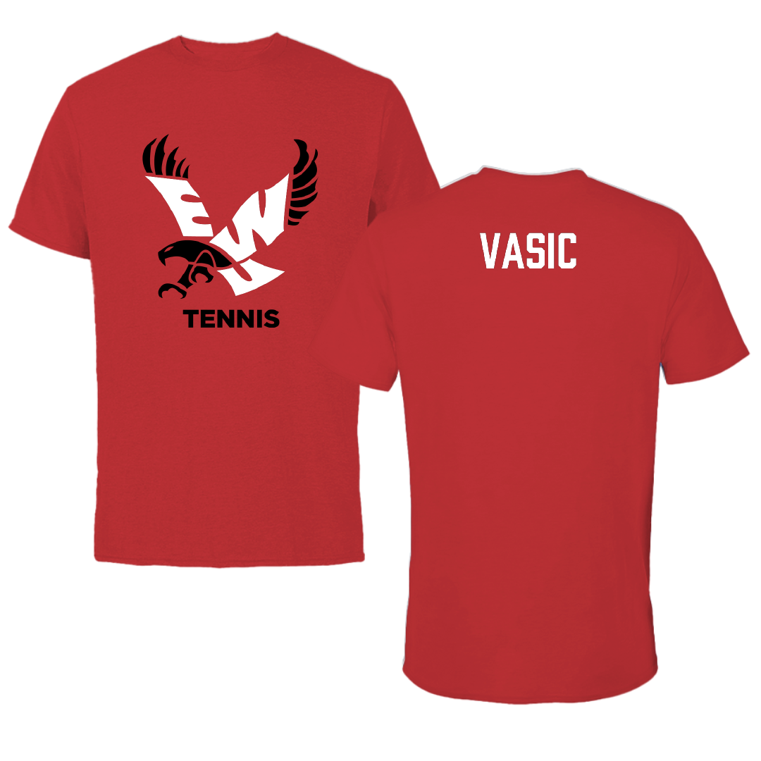 Eastern Washington University Tennis Red Performance Tee - Sara Vasic